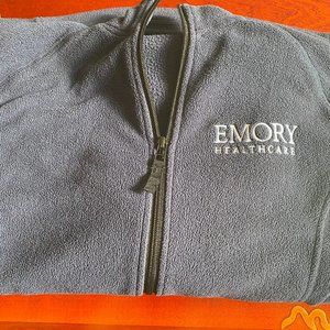 Emory University Healthcare Fleece Navy Med